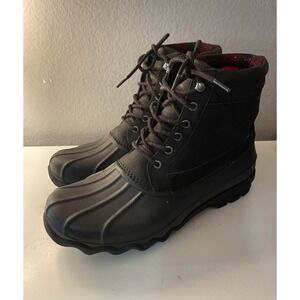 Sperry Duck Boot Men's Size 10  Black - Good‎ Used Condition